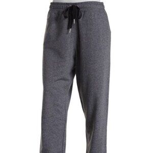 Calvin Klein Women's Premium French Terry Black Heather Fleece Jogger Sz M NWOT